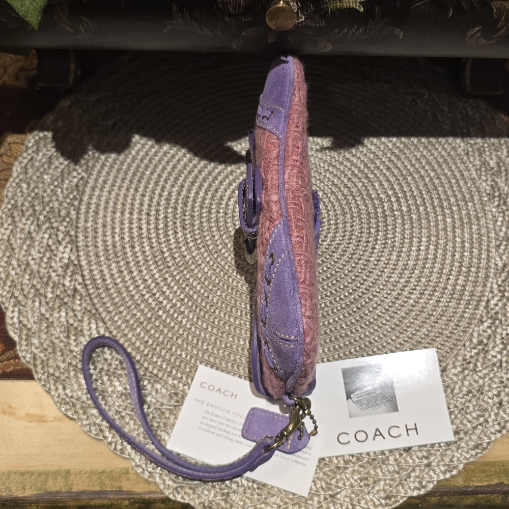 Coach Pink and Purple Women's Clutch - Picture 2 of 11